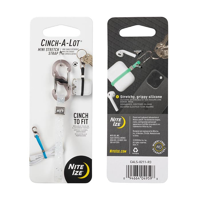 Nite Ize Cinch-A-Lot Silicone Black Mini Key Strap Nite Ize Cinch-A-Lot Silicone Black Mini Key Strap