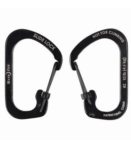SlideLock® Carabiner Stainless Steel #2 - neiteizeify