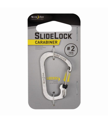 SlideLock® Carabiner Stainless Steel #2 - neiteizeify