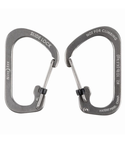 SlideLock® Carabiner Stainless Steel #2 - neiteizeify
