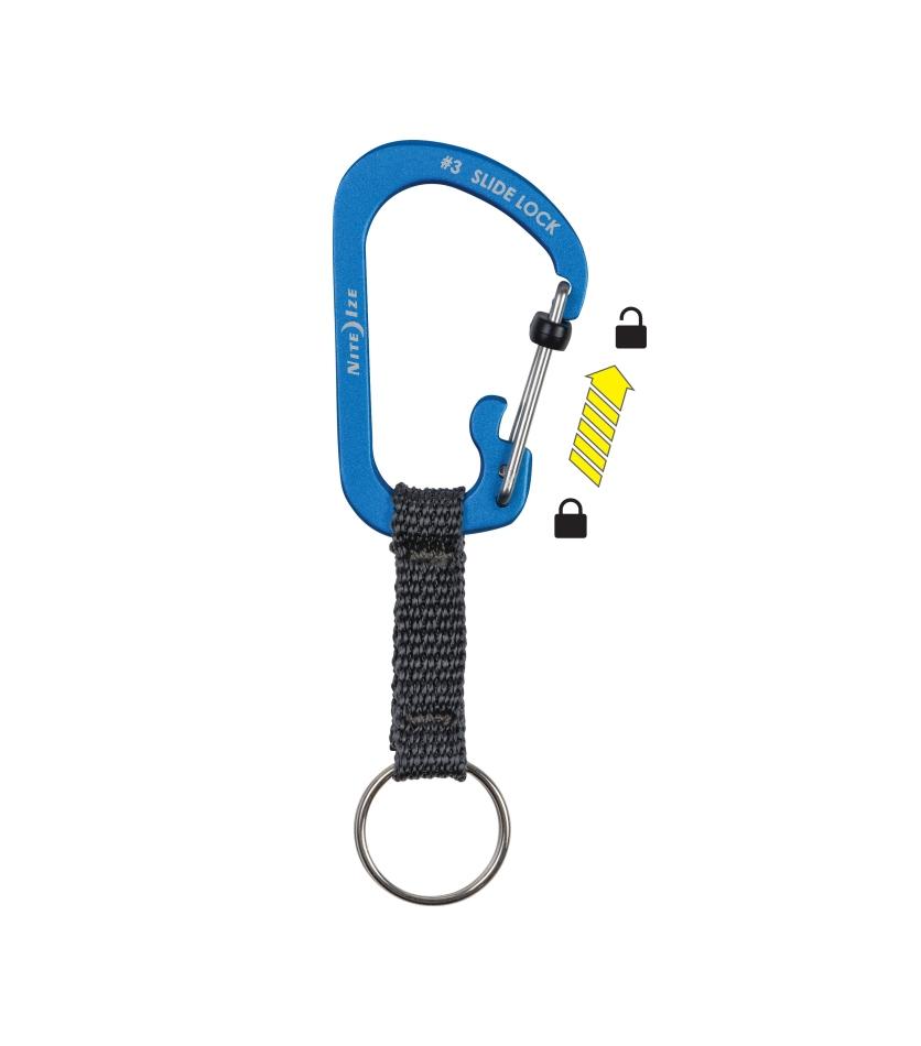 SlideLock® Key Ring Aluminum