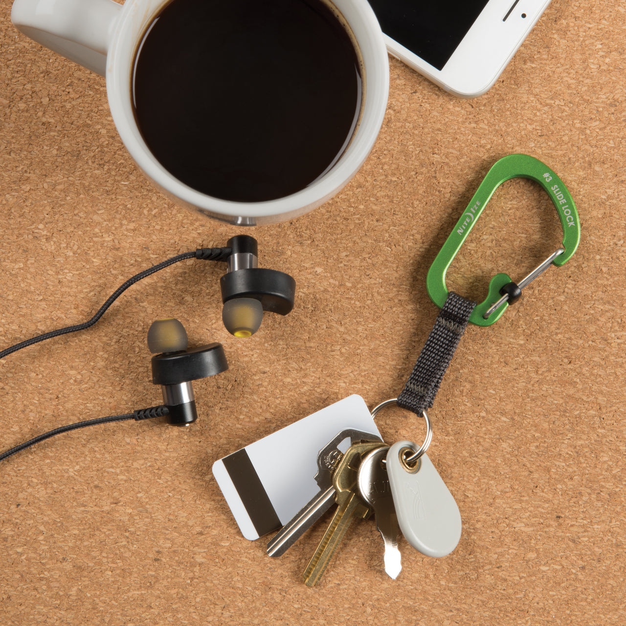 SlideLock® Key Ring Aluminum