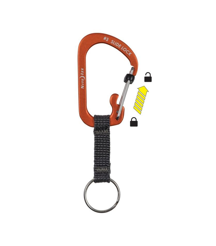 SlideLock® Key Ring Aluminum