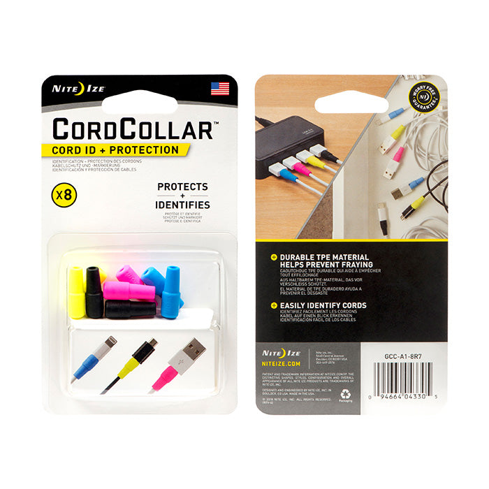 CordCollar™ Cord ID + Protection - 8 pack