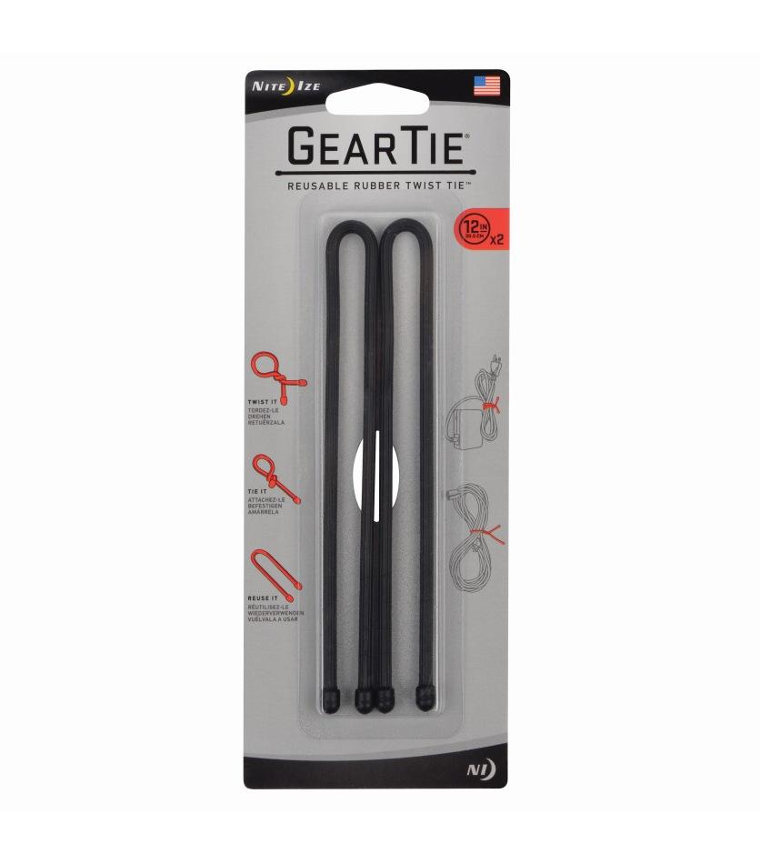 Gear Tie® Reusable Rubber Twist Tie™ 12 in. - 2 Pack