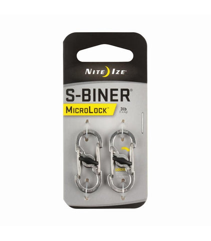 S-Biner® MicroLock® Stainless Steel - 2 Pack - neiteizeify