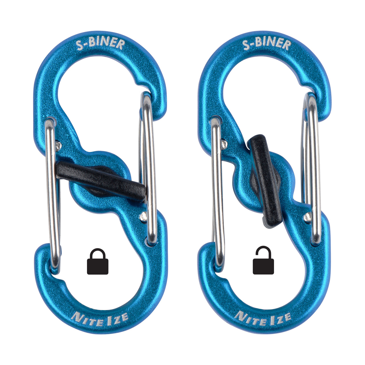 S-Biner® MicroLock® Aluminum - 2 Pack