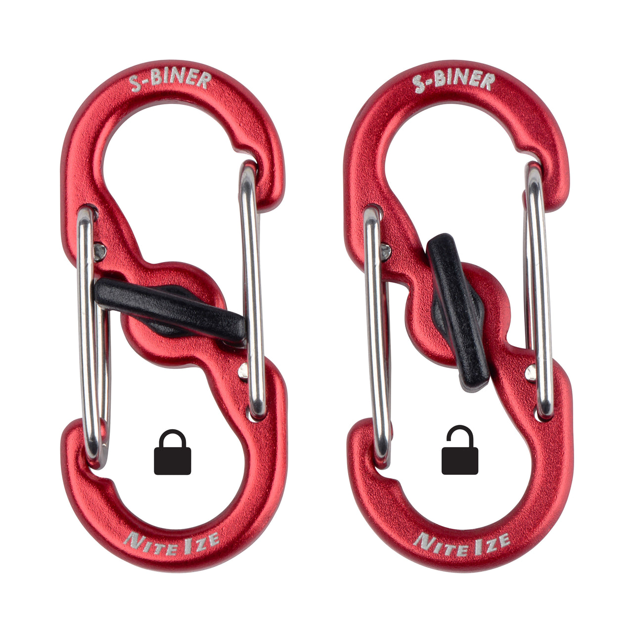 S-Biner® MicroLock® Aluminum - 2 Pack