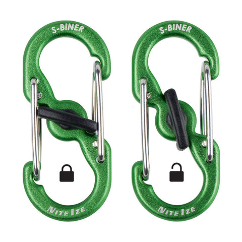 S-Biner® MicroLock® Aluminum - 2 Pack