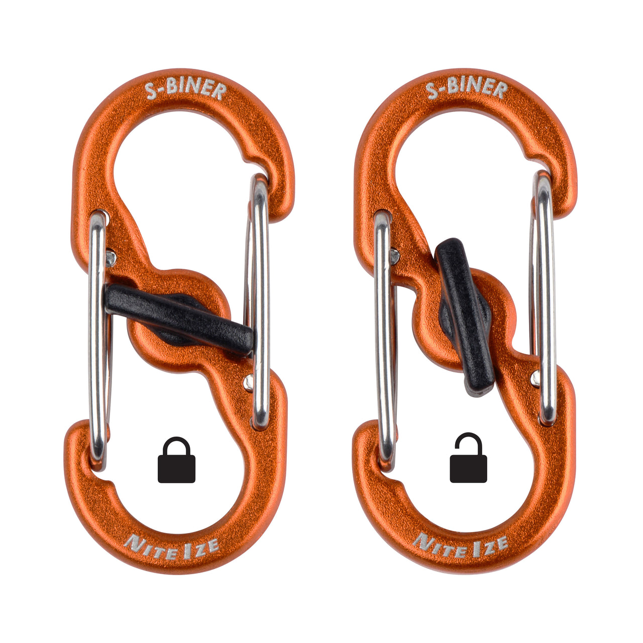S-Biner® MicroLock® Aluminum - 2 Pack