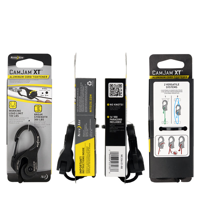 CamJam® XT™ Aluminum Cord Tightener with 15 FT of 550 Paracord
