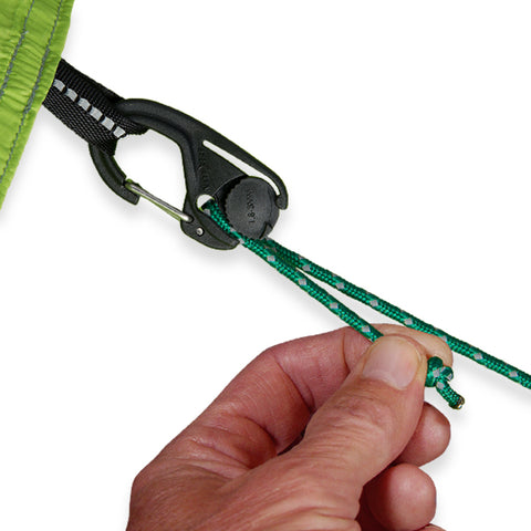 CamJam® Small Cord Tightener - 2 Pack with 12 FT of Reflective Cord