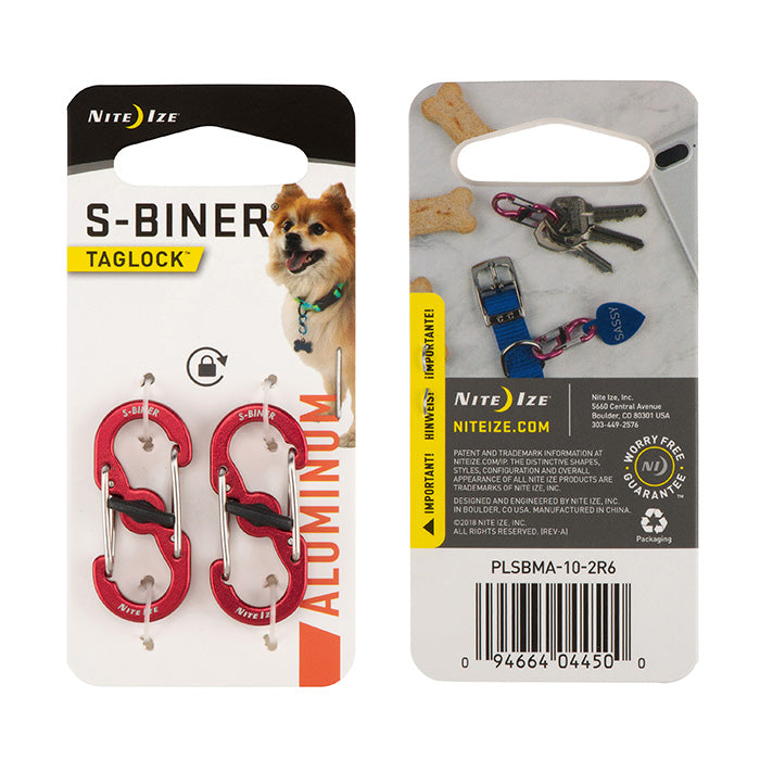 S-Biner® TagLock® Aluminum - 2 Pack