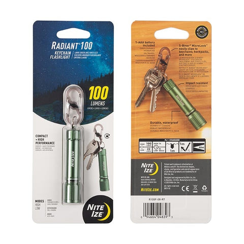 Radiant® 100 Keychain Flashlight