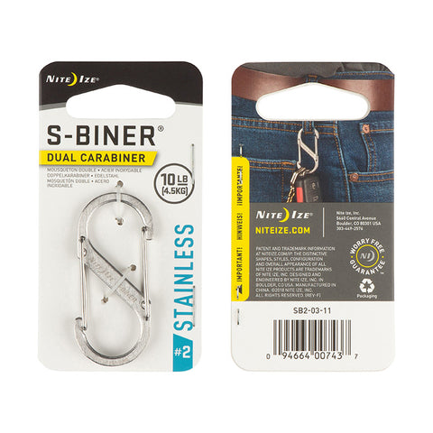 S-Biner® Dual Carabiner Stainless Steel