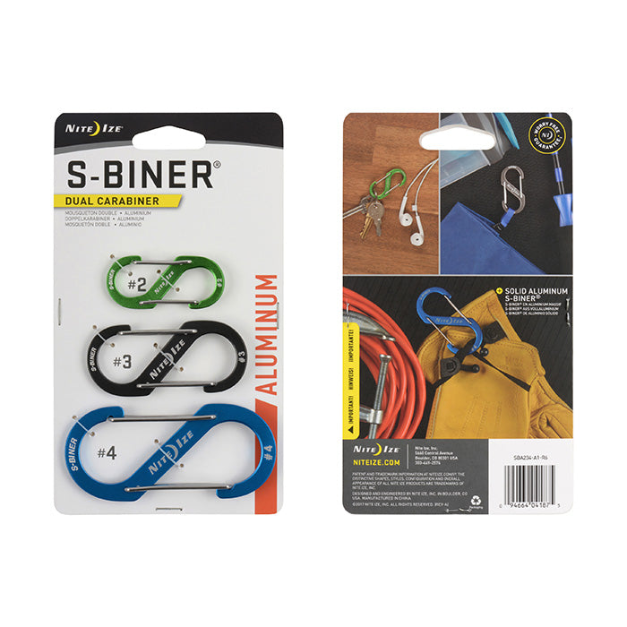 S-Biner® Dual Carabiner Aluminum - 3 Pack