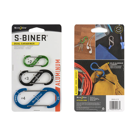 S-Biner® Dual Carabiner Aluminum - 3 Pack