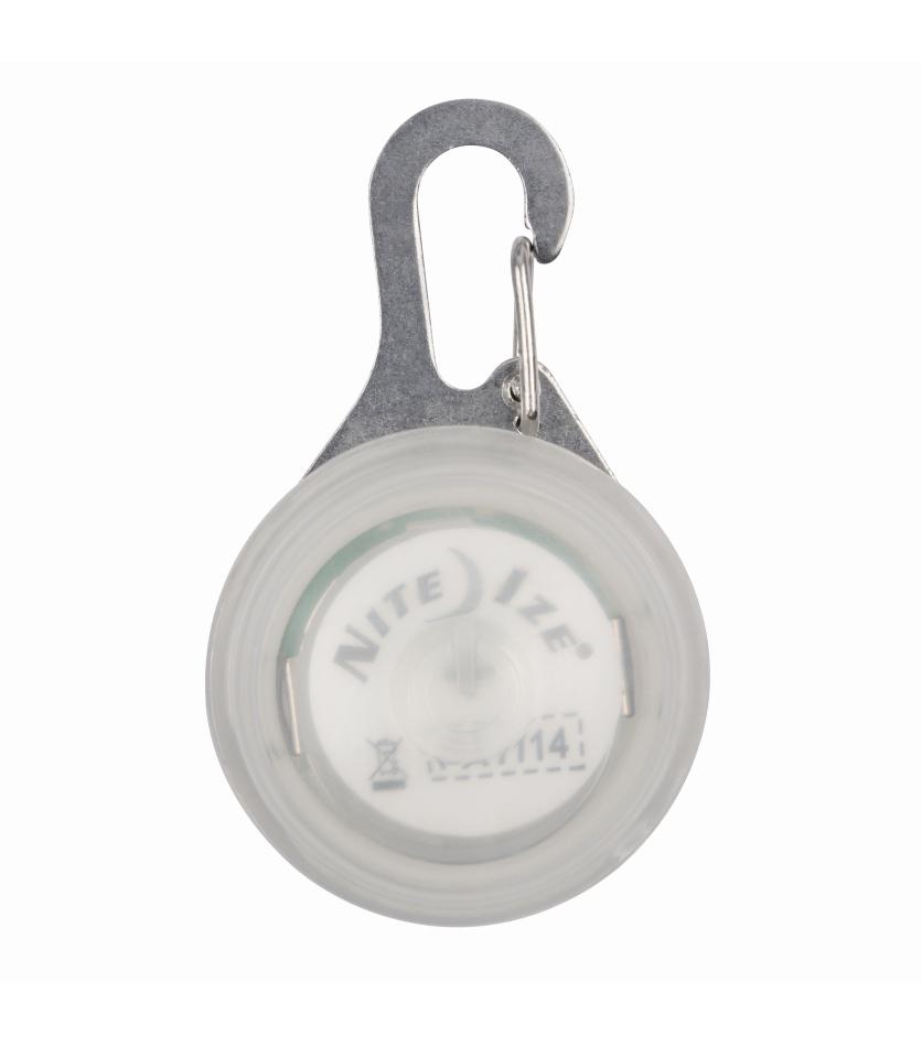 Nite Ize SpotLit 2.1 in. D Stainless Steel Silver Carabiner Key Chain w/LED Light Nite Ize SpotLit 2.1 in. D Stainless Steel Silver Carabiner Key Chain w/LED Light